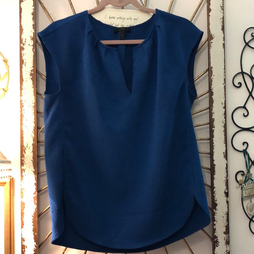Royal blue sleeveless shirt